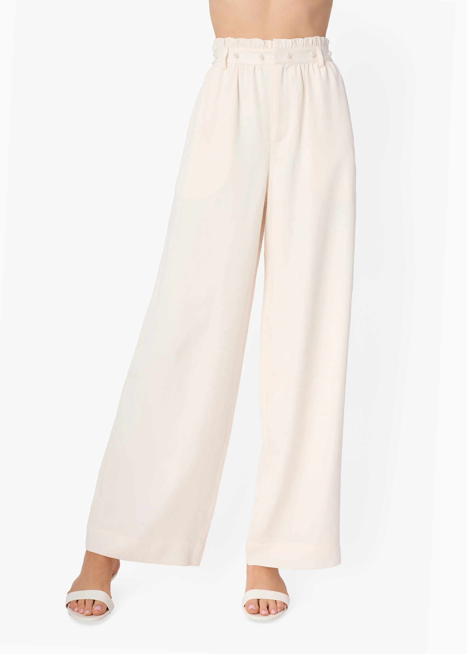 HUDSON HIGH RISE WIDE LEG PANT CERAMIC - 1