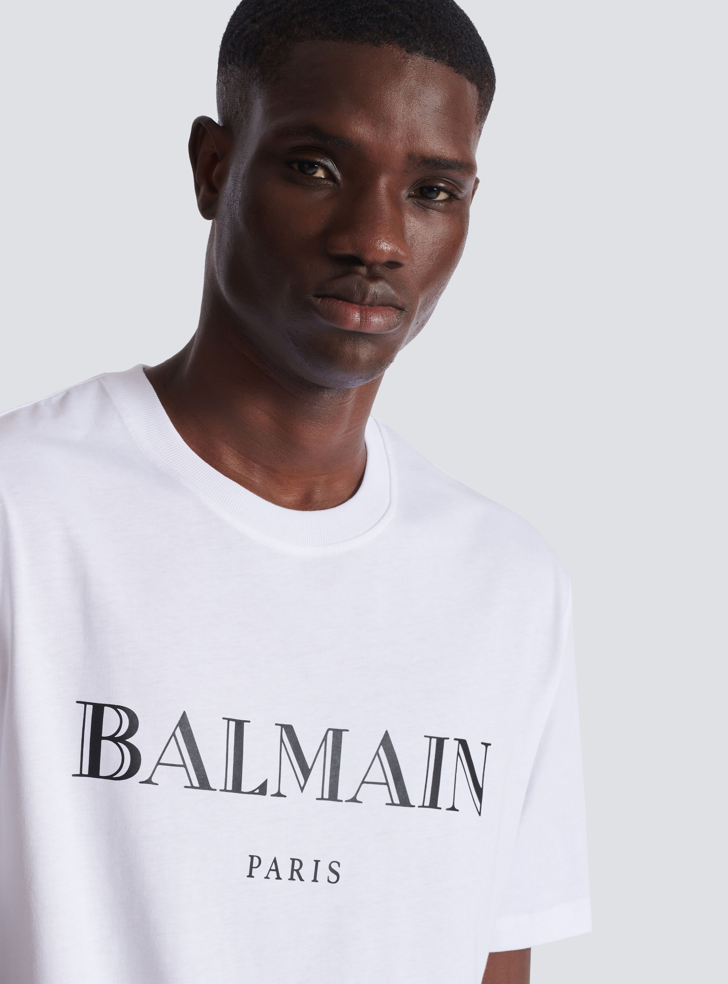 T-shirt with Balmain print - 7