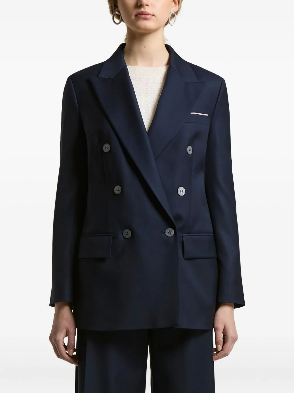 double-breasted blazer - 1
