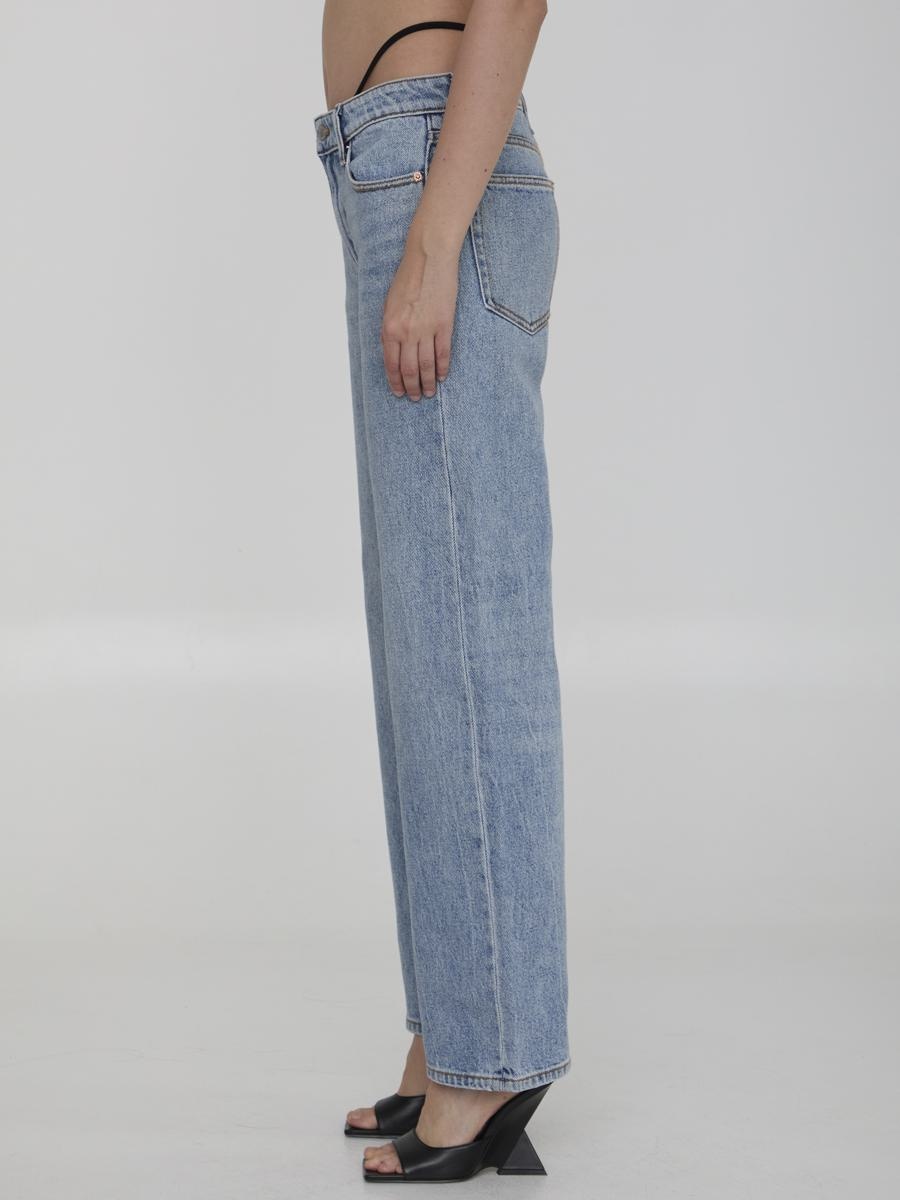 Alexander Wang JEANS WITH PRE-STYLED THONG - 2