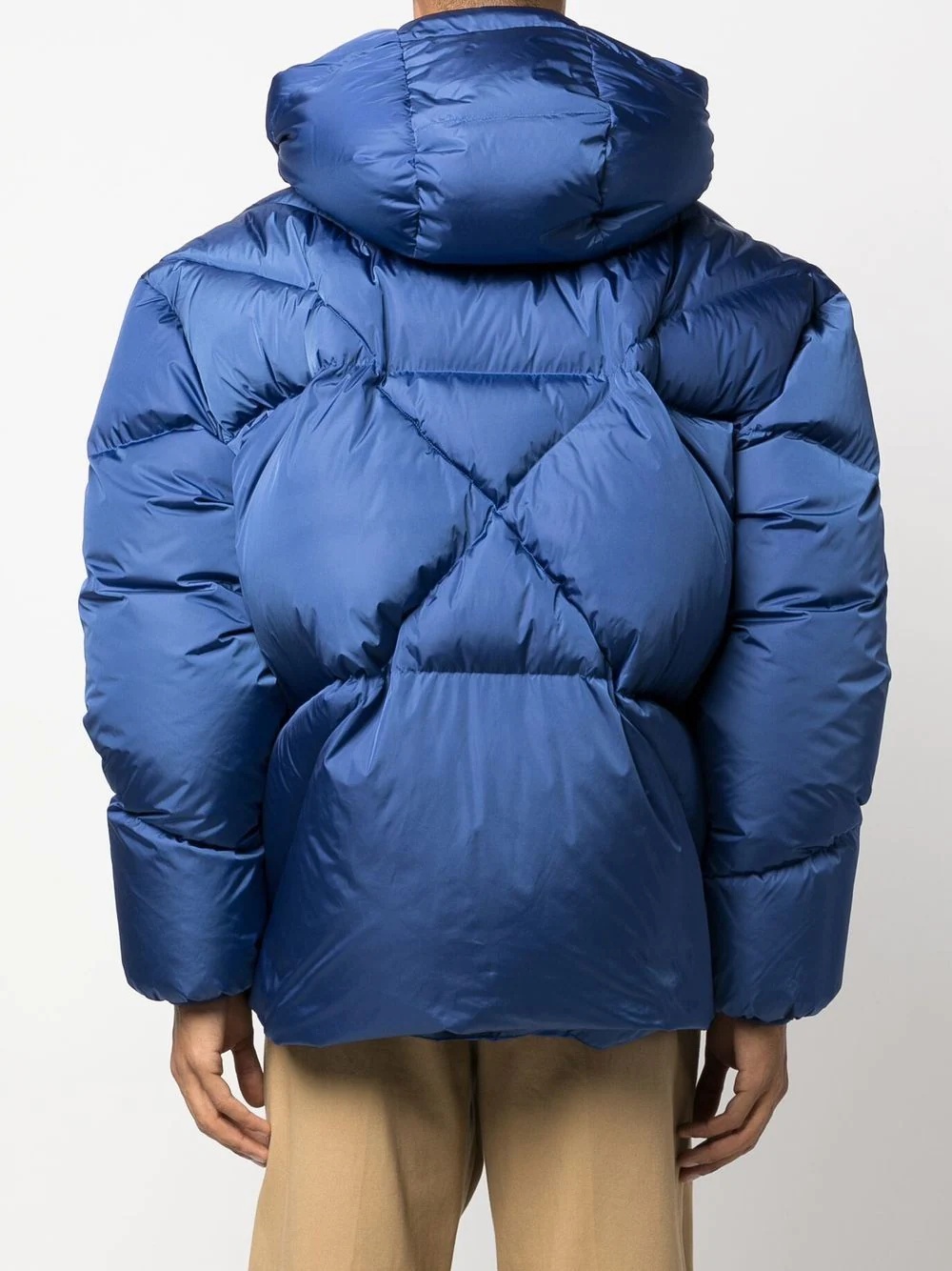 zip-up padded down jacket - 4