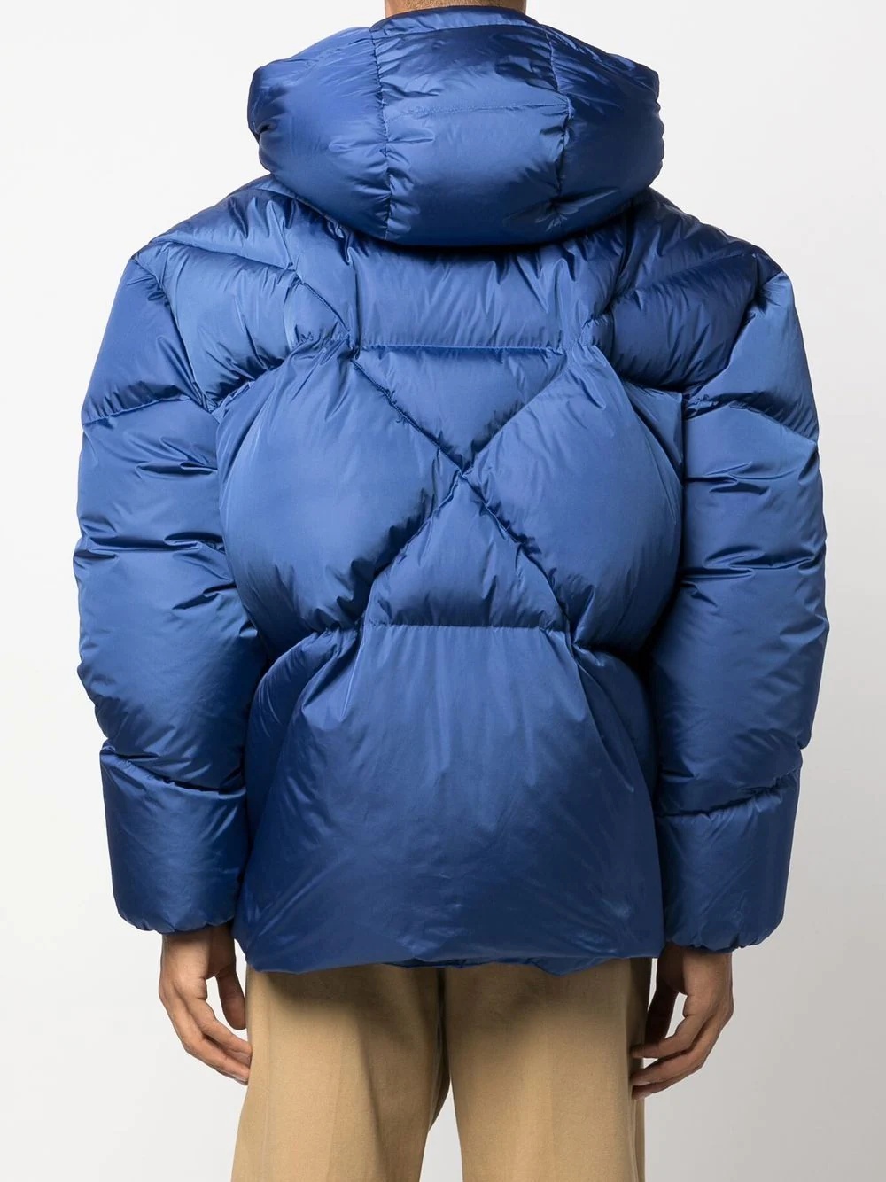 zip-up padded down jacket - 6