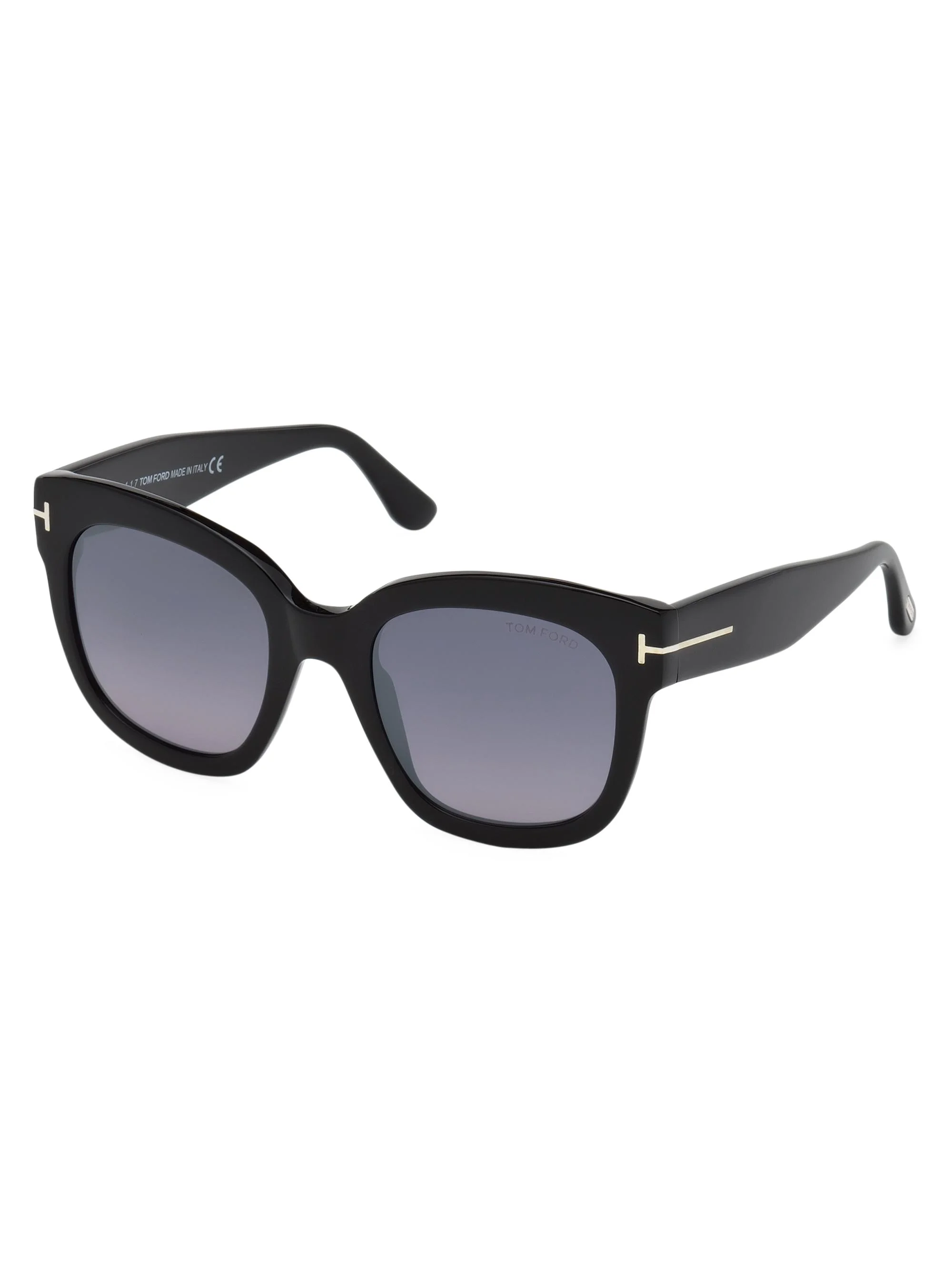 Women's Beatrix 52MM Polarized Lens Square Sunglasses - Black - 1
