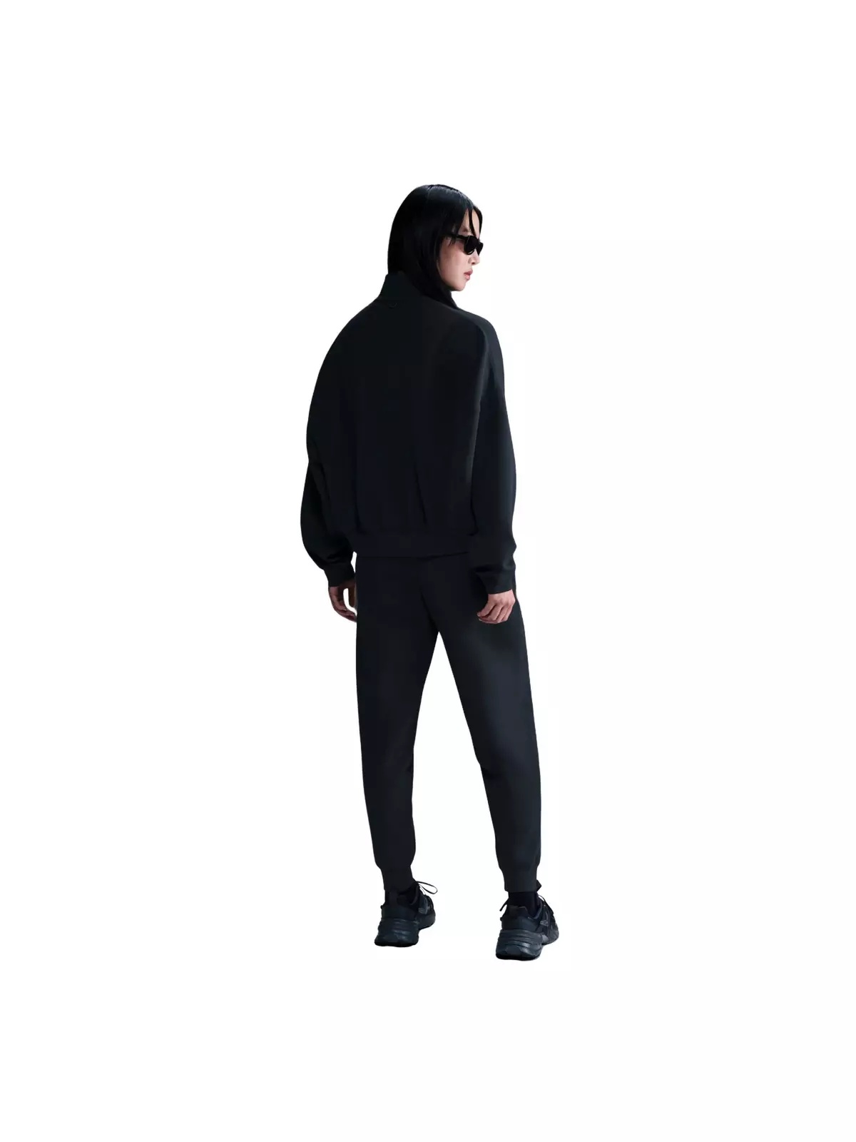 Women's 24.7 ImpossiblySoft Dri-FIT Oversized 1/2-Zip Top -Black - 5