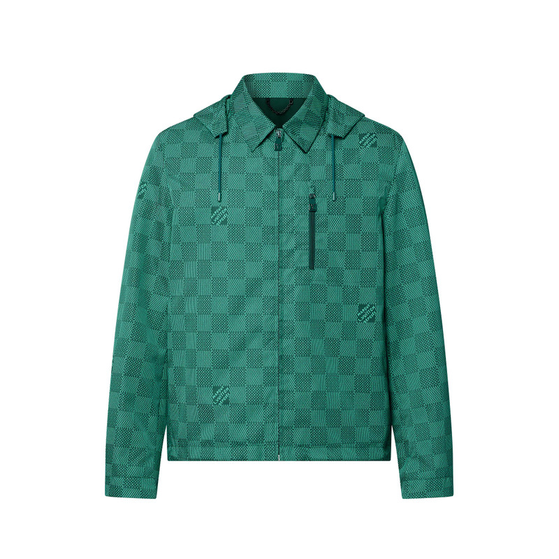 Printed Nylon Hooded Windbreaker - 1
