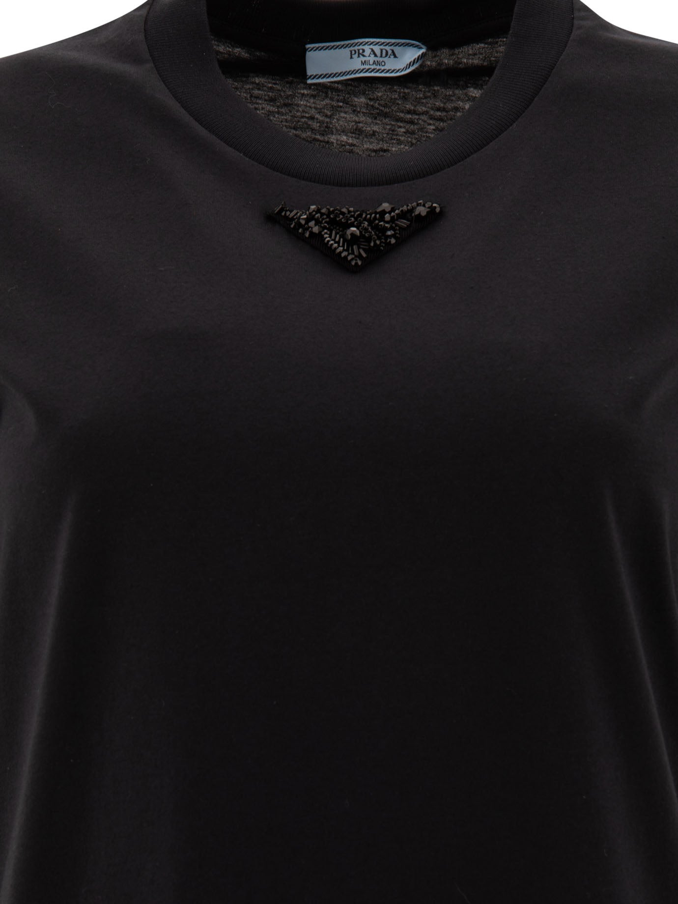 Prada T-shirt With Triangle Logo - 3