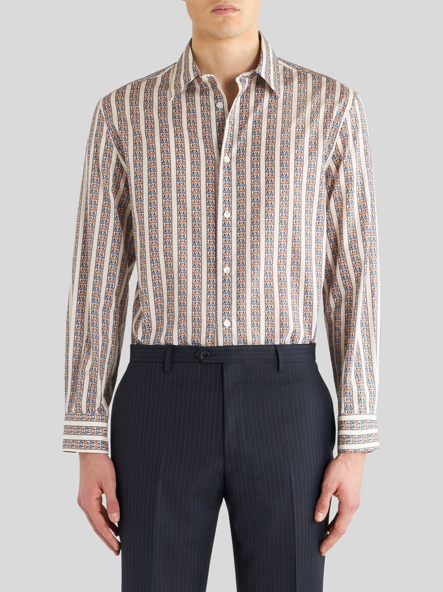 OVERSIZE SHIRT WITH TIE PRINT DESIGNS - 2
