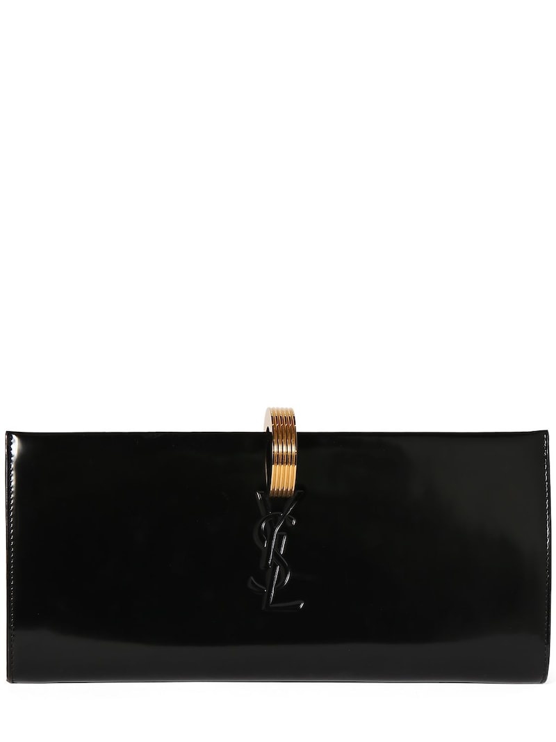 Daria Minaudiere brushed leather clutch - 1