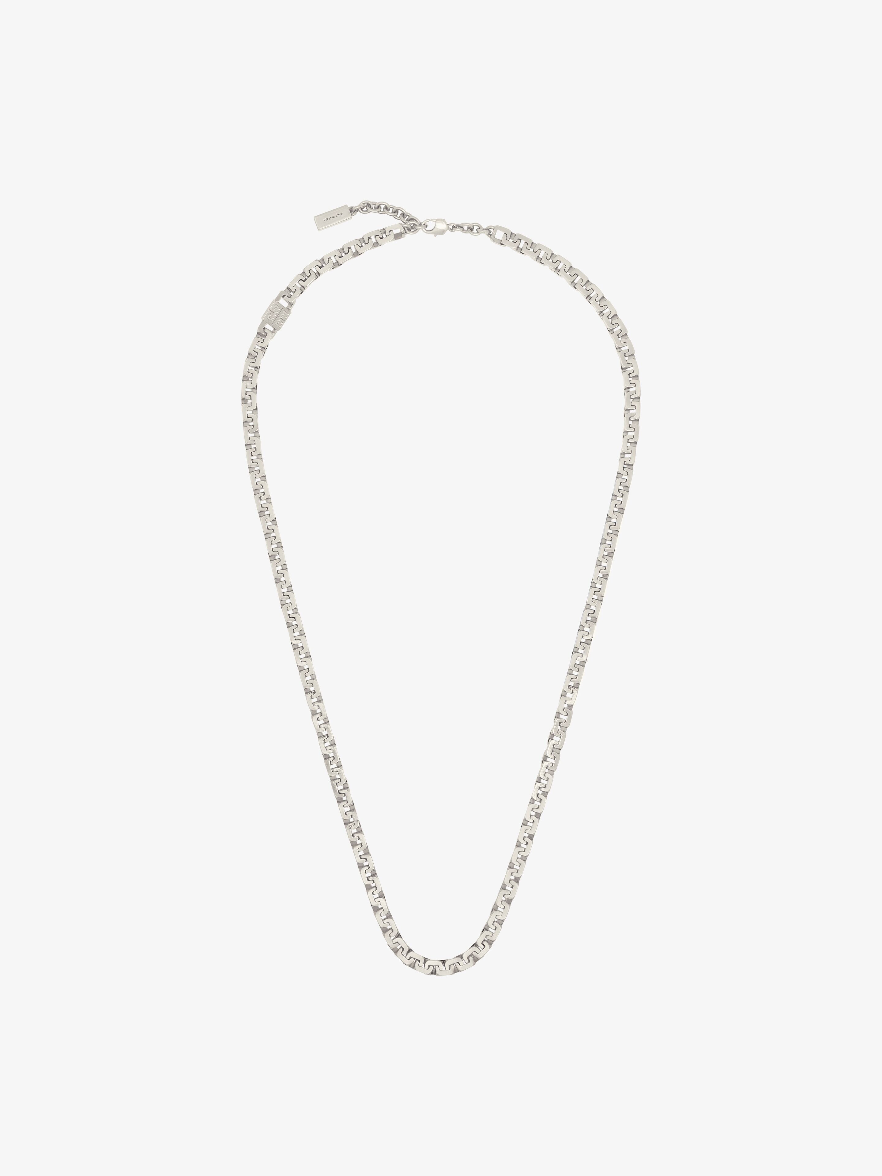 4G CHAIN NECKLACE IN METAL - 4