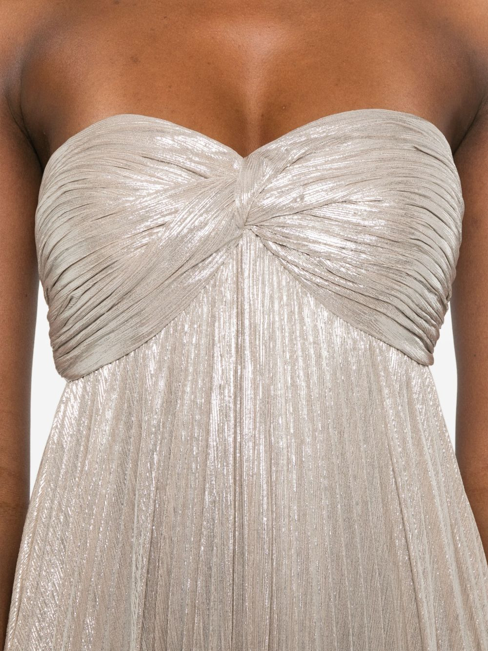strapless-design maxi dress - 5