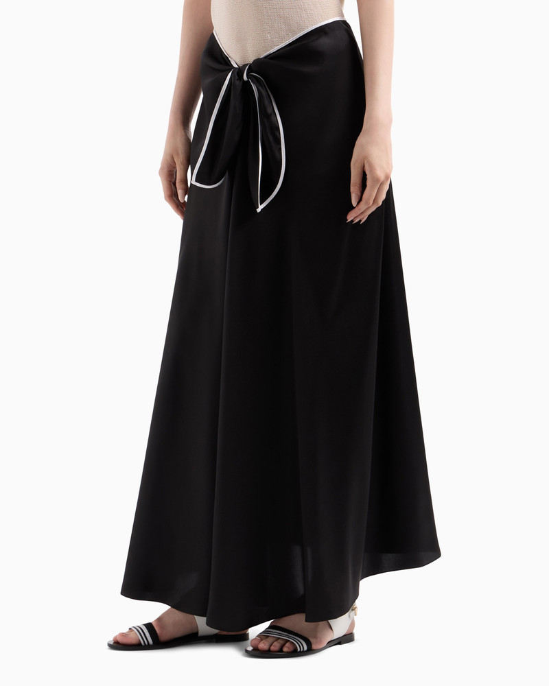 GIORGIO ARMANI LONG SKIRT IN SILK SATIN outlook