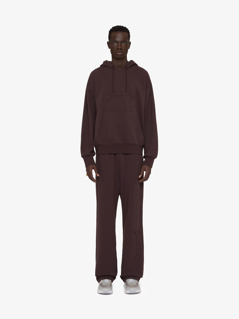 Givenchy HOODIE IN FLEECE WITH GIVENCHY SIGNATURE outlook