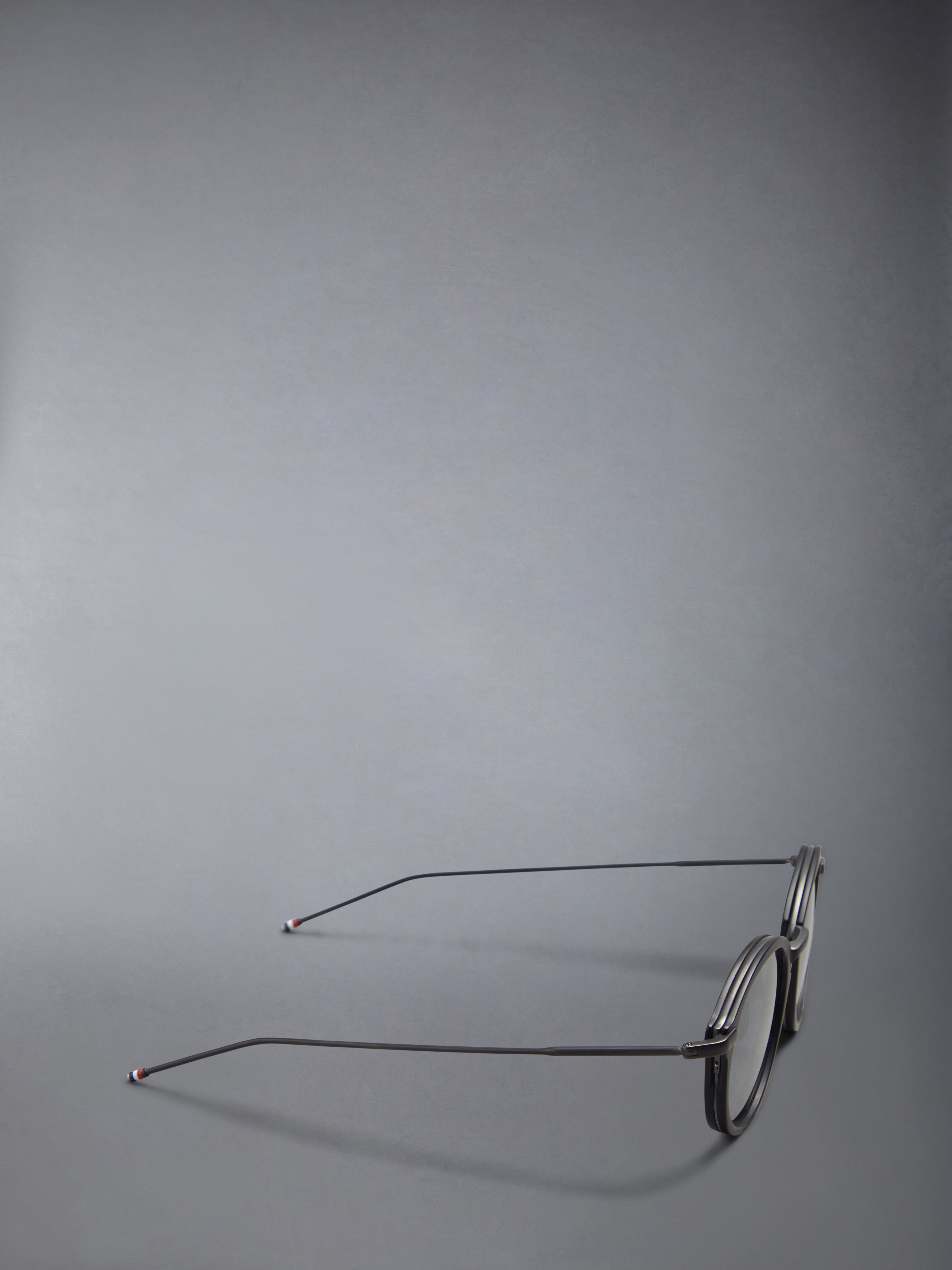 Acetate And Titanium Round Sunglasses - 6