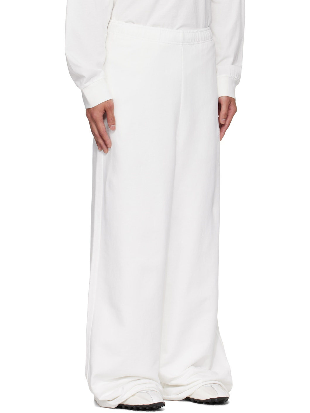 White Drawstring Sweatpants - 2
