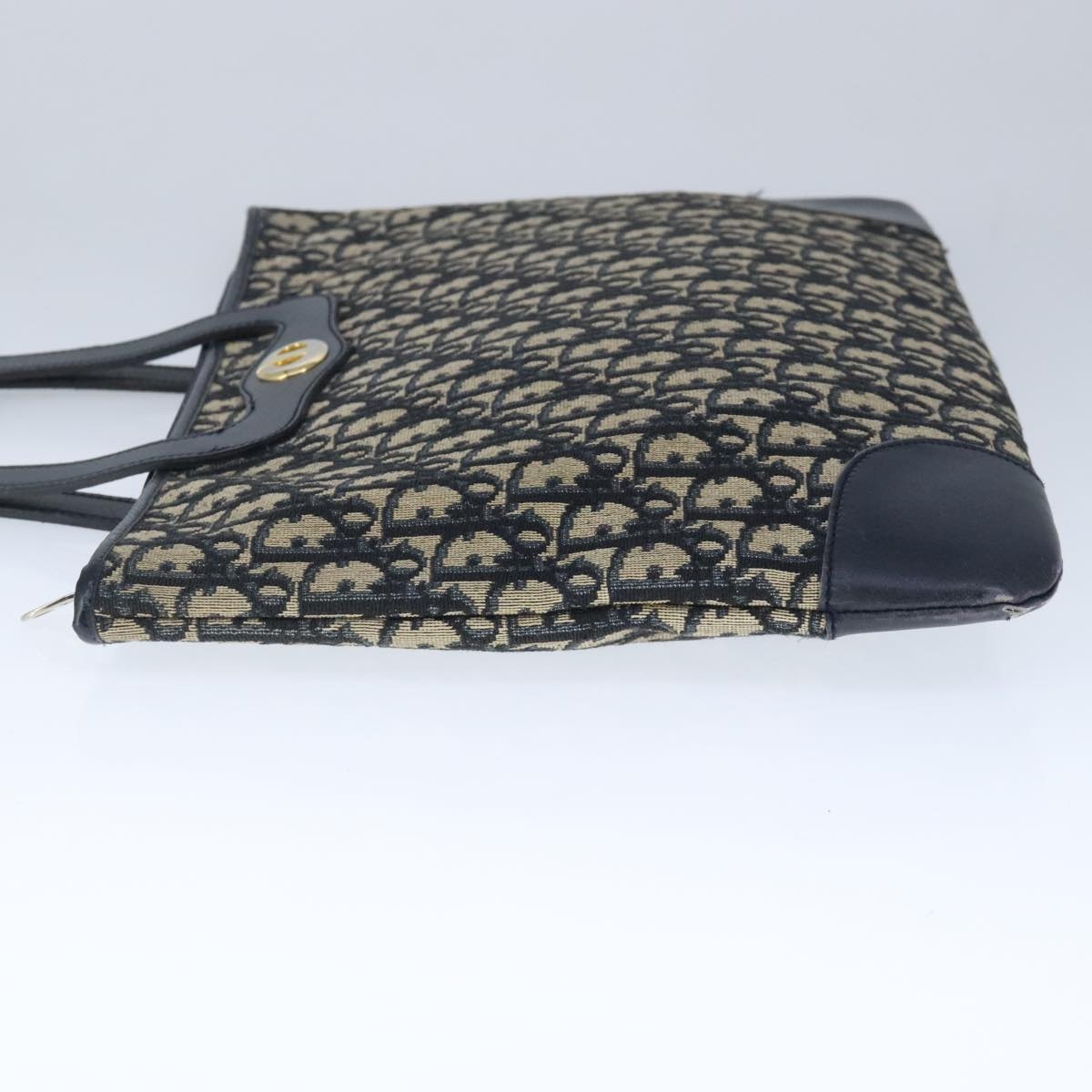 DIOR Trotter Canvas Hand Bag Canvas Navy - 3