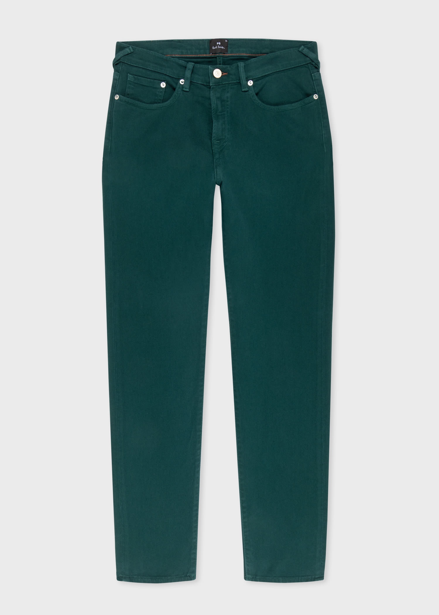 Garment-Dyed Organic Cotton-Stretch Jeans - 1