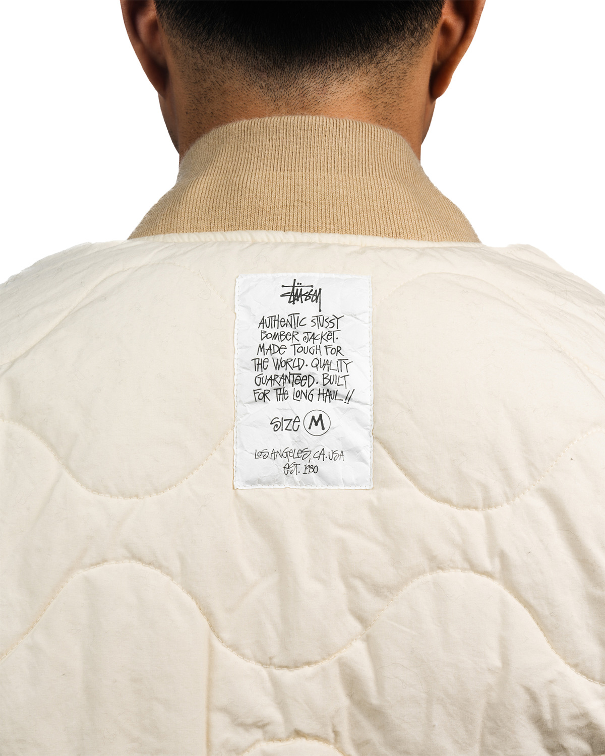 Quilted Bomber Waxed Cream - 4