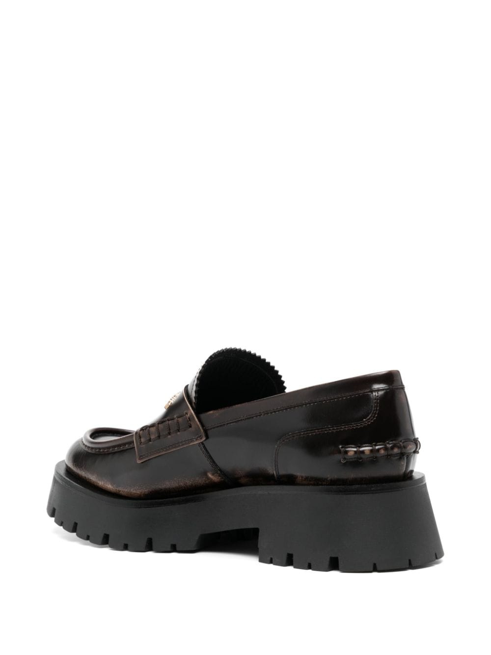 Carter 45mm mid-heel leather loafer - 3