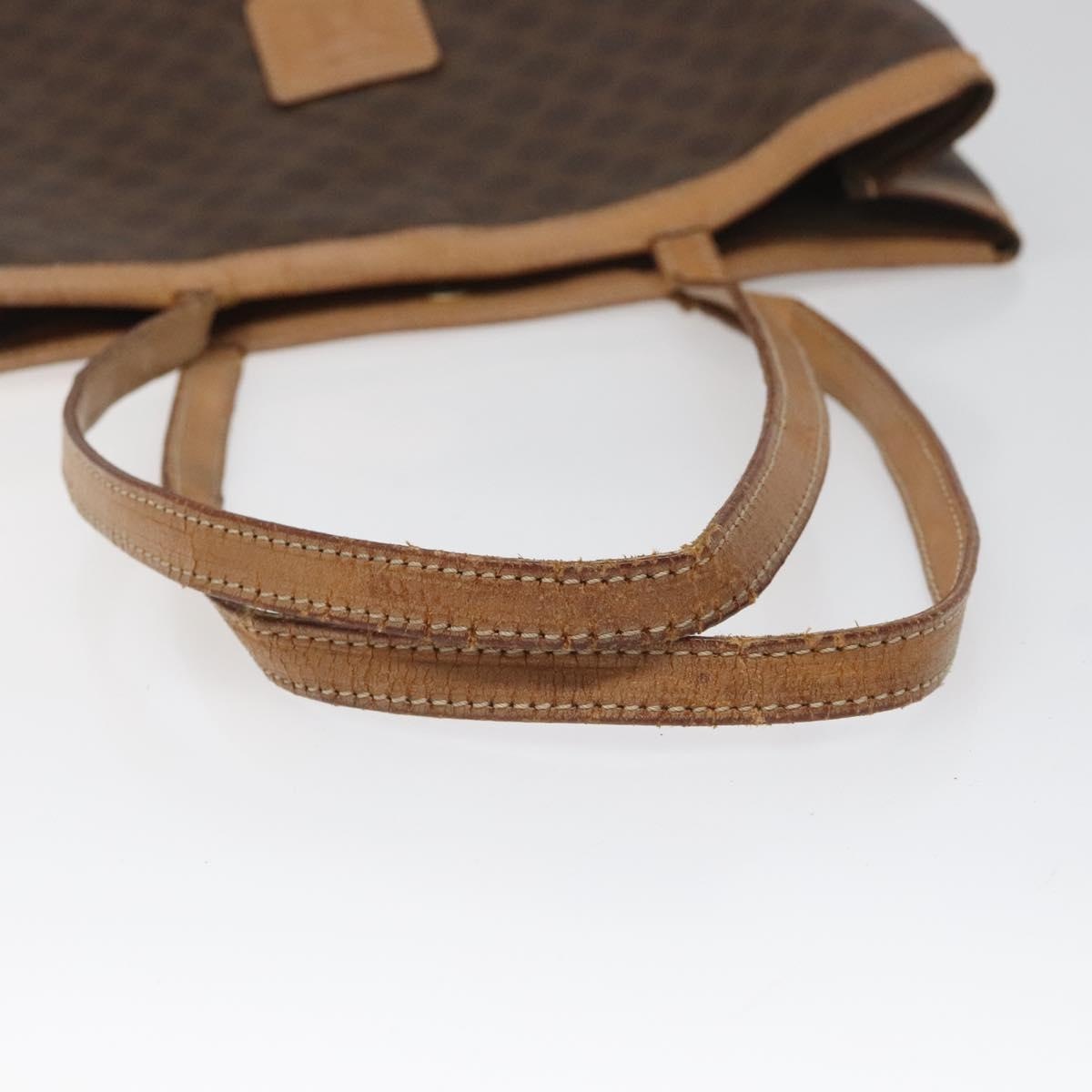 CELINE Macadam Canvas Tote Bag Pvc Brown - 7