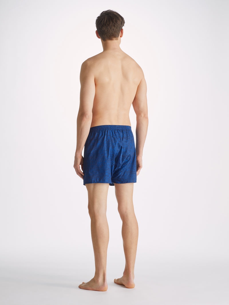 Men's Classic Fit Boxers Paris 25 Cotton Jacquard Navy - 4