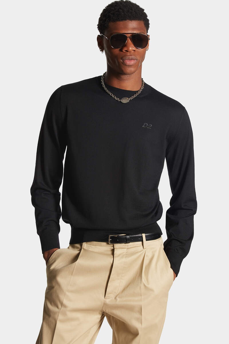 D2 KNIT CREWNECK PULLOVER - 3
