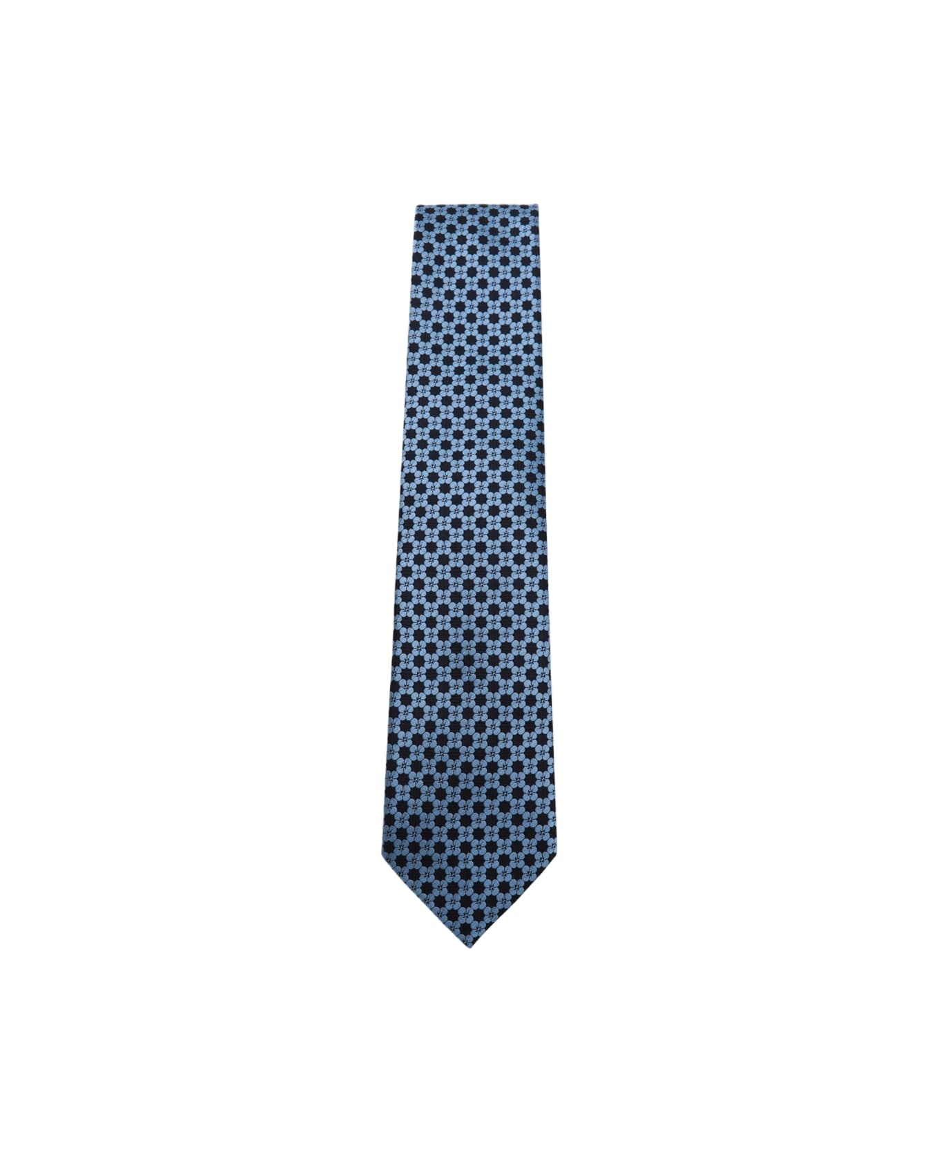 Blue Silk Tie - 1