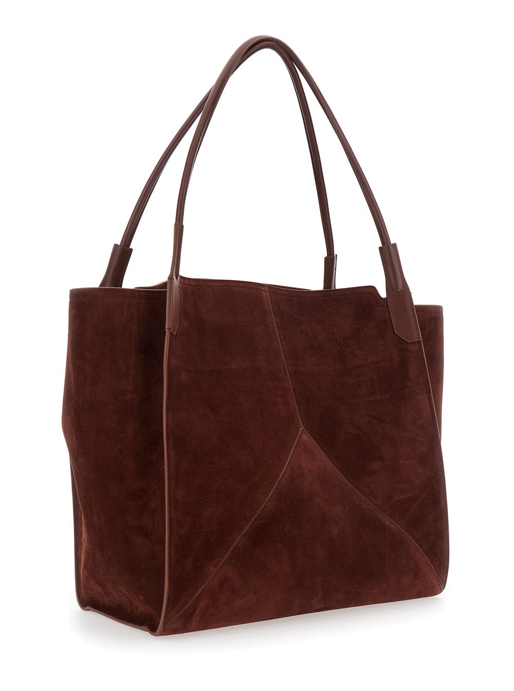 Victoria Beckham Women 'Victoria' Brown Shoulder Bag With Embossed Logo Lettering On The Front And T - 3