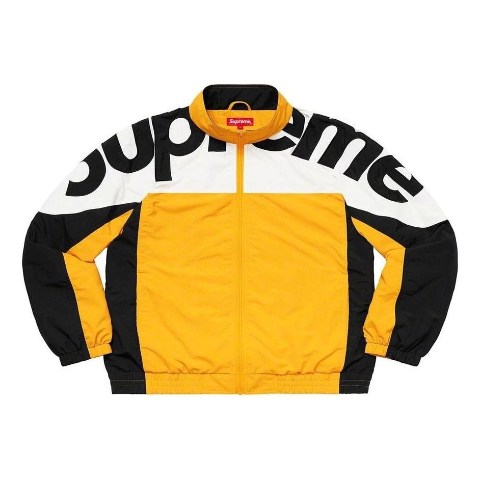 Supreme FW19 Week 1 Shoulder Logo Track Jacket 'Yellow' SUP-FW19-019 - 1