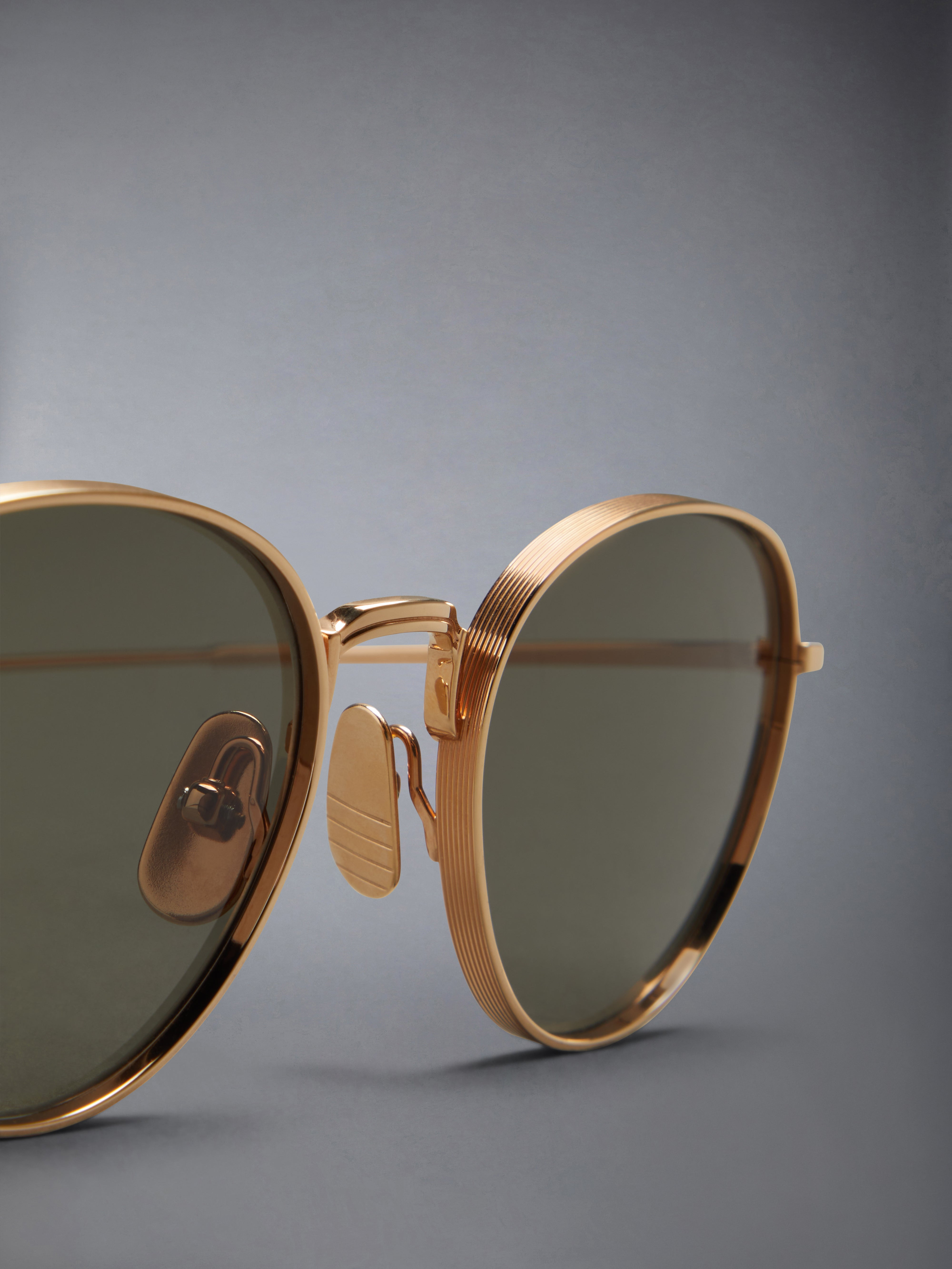 Titanium Round Sunglasses - 7