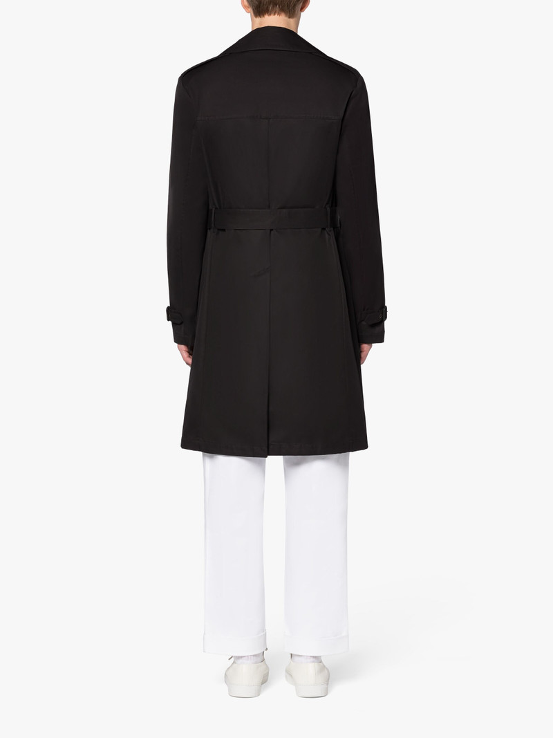 ST ANDREWS BLACK COTTON TRENCH COAT 3