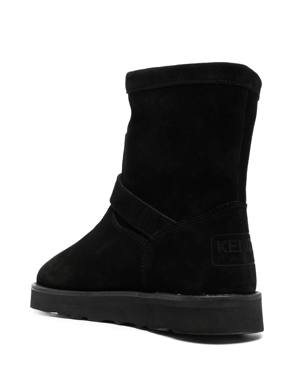 buckle-detail suede boots - 3