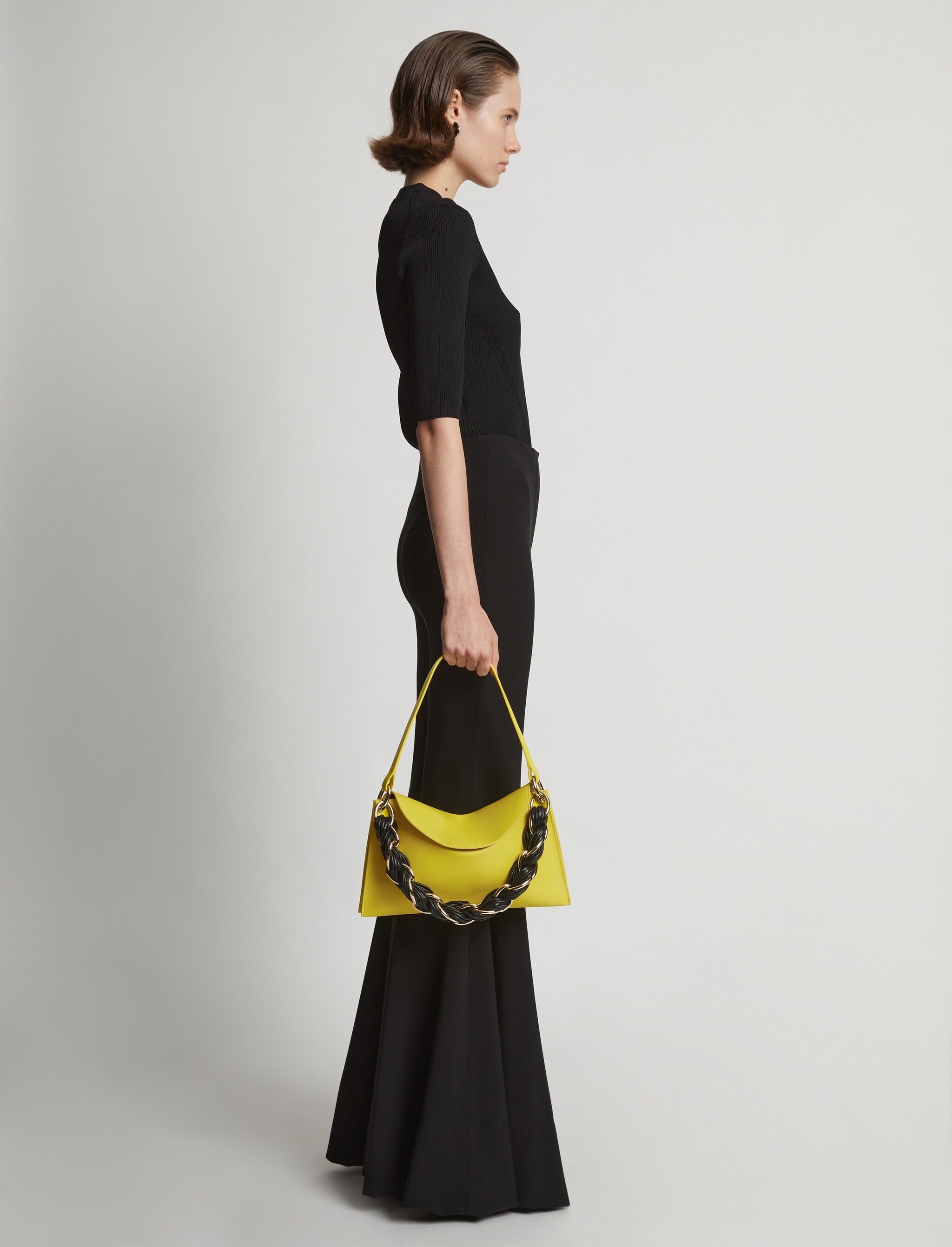 Contrast Rolo Strap Braid Bag - 6