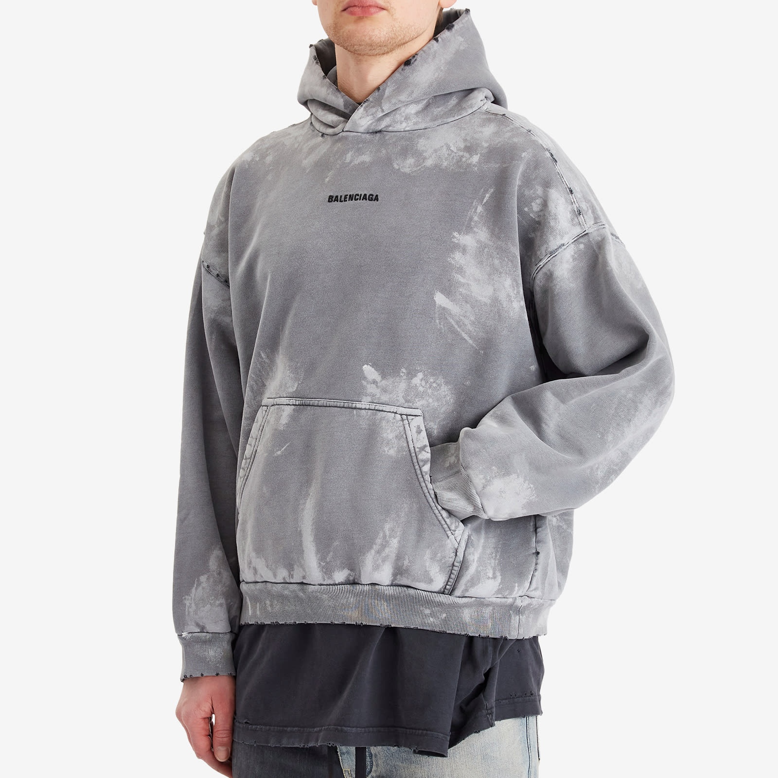 パーカー・フーディ Balenciaga Vintage Paint Splatter Medium Fit Hoodie BALENCIAGA Balenciaga Vintage Paint Splatter Medium Fit
