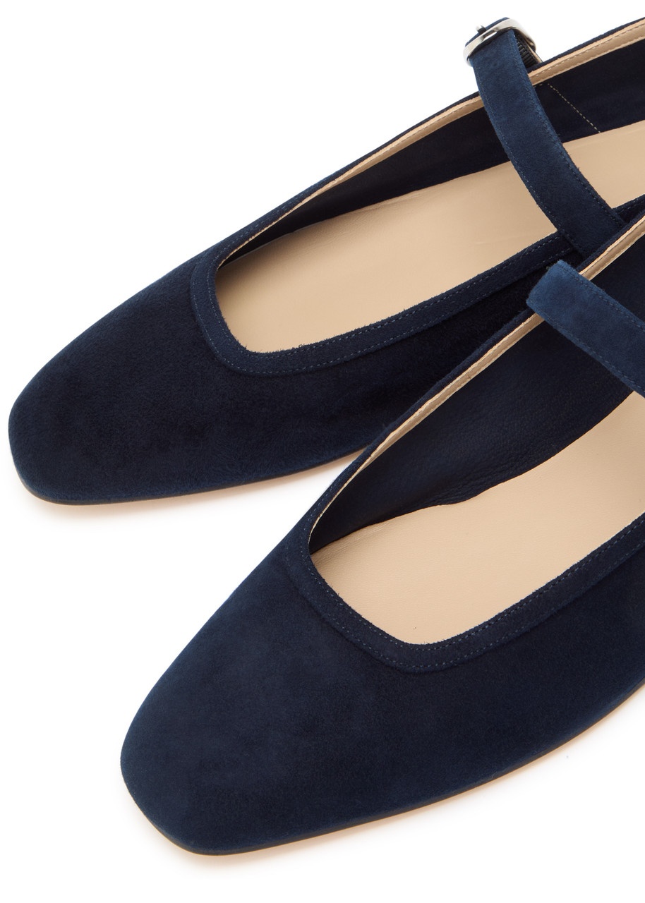 LE Monde Beryl Velvet Mary Jane Flats - 3