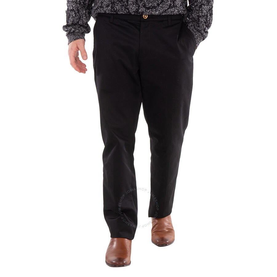 Versace Mid-Rise Straight-Leg Trousers, Brand Size 50 (US Size 34) - 3