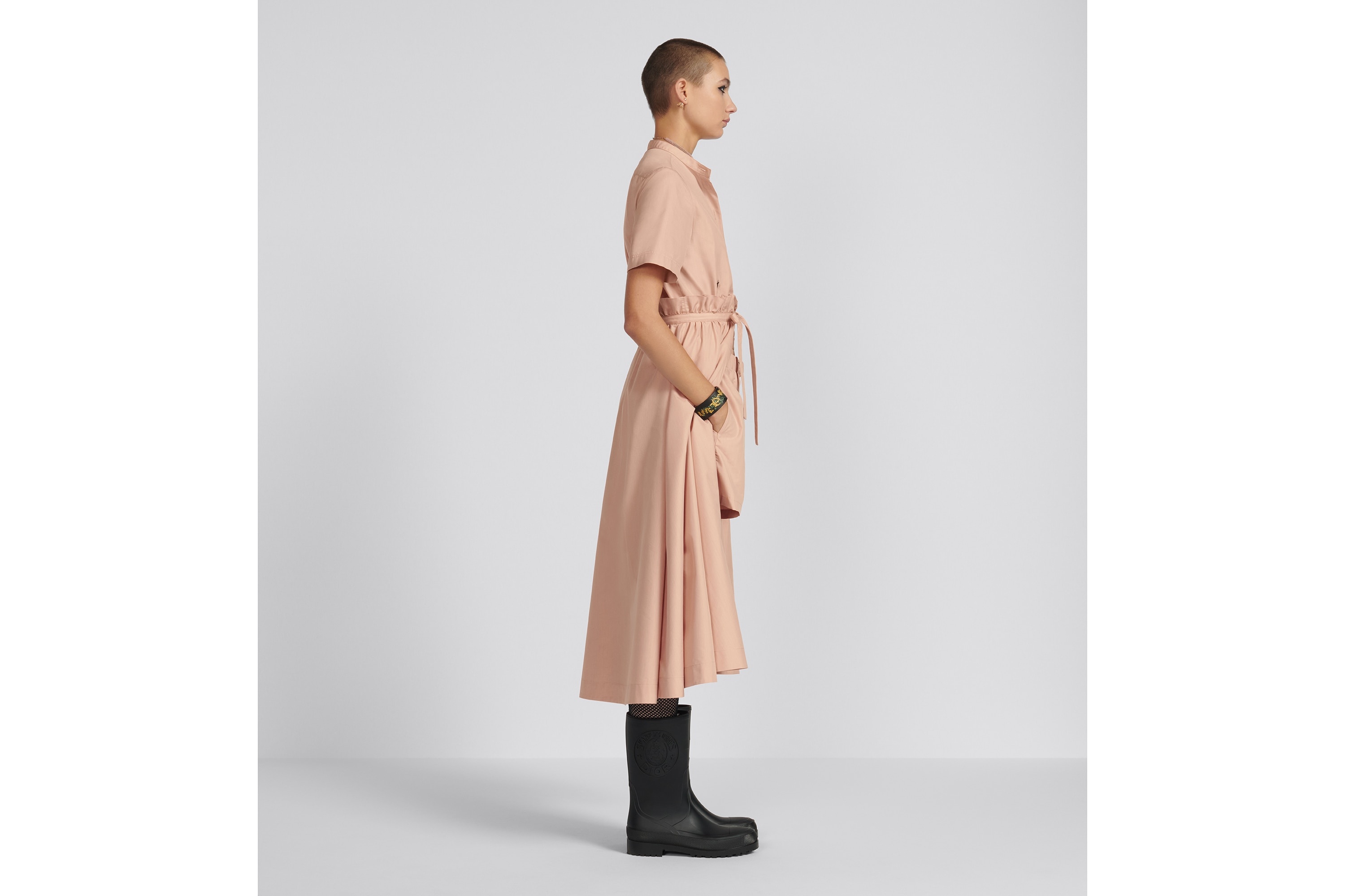 Mid-Length Open-Front Dress - 5