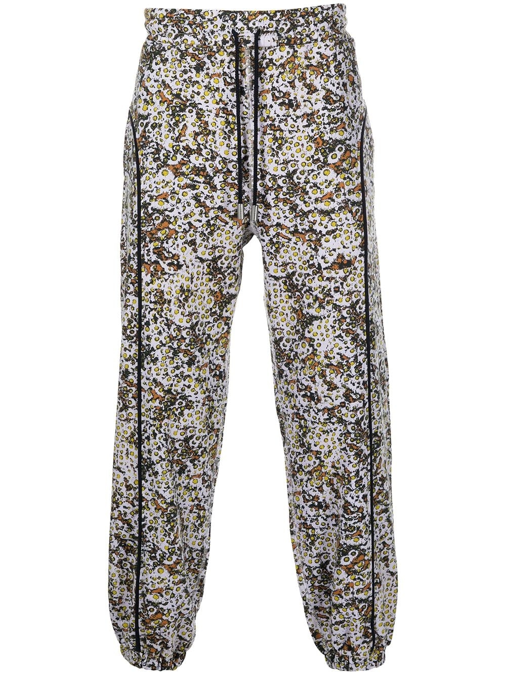graphic-print fleece sweatpants - 1