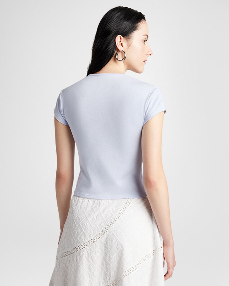 Drawstring Ruched Short Sleeve Top - 3