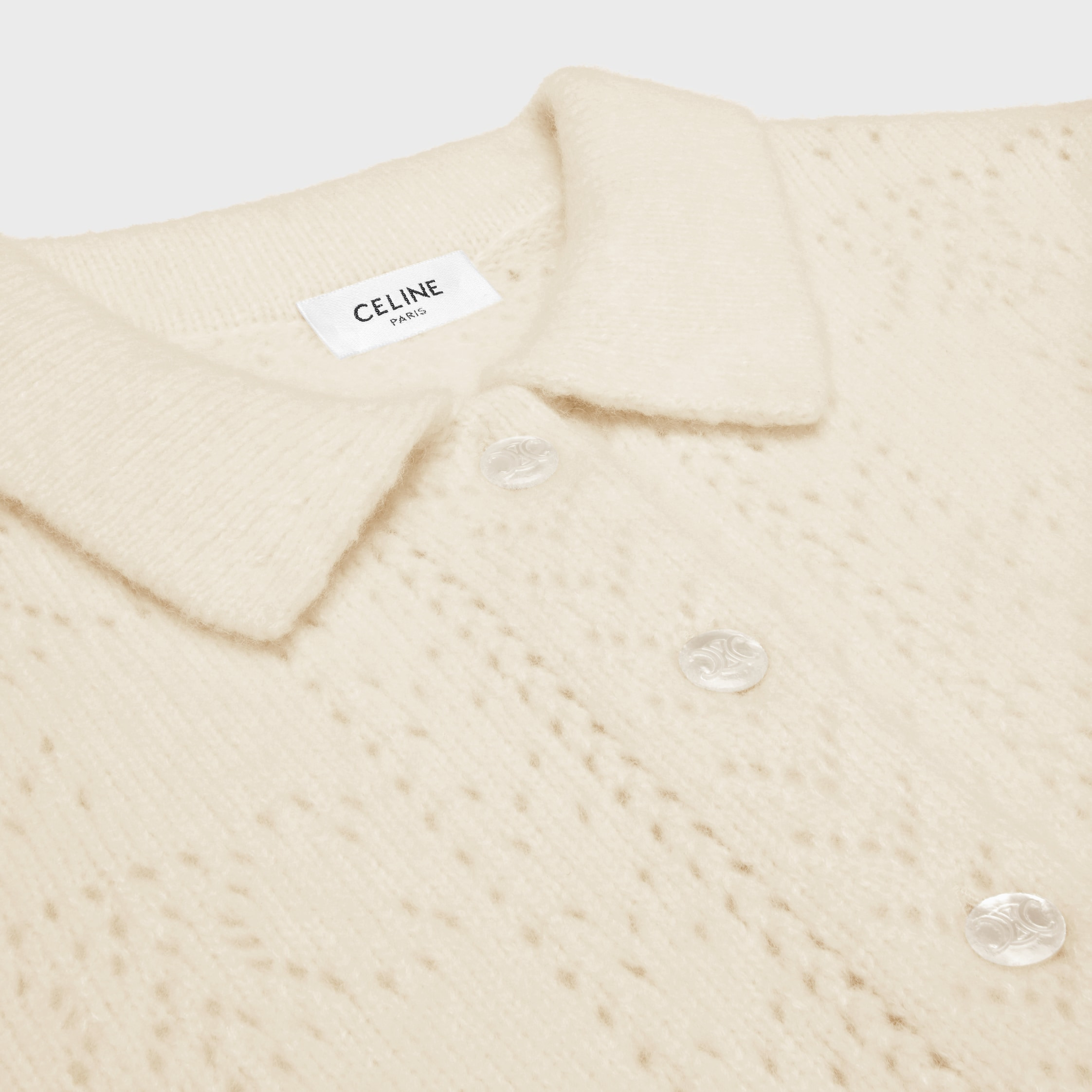 cardigan in pointelle cashmere - 3
