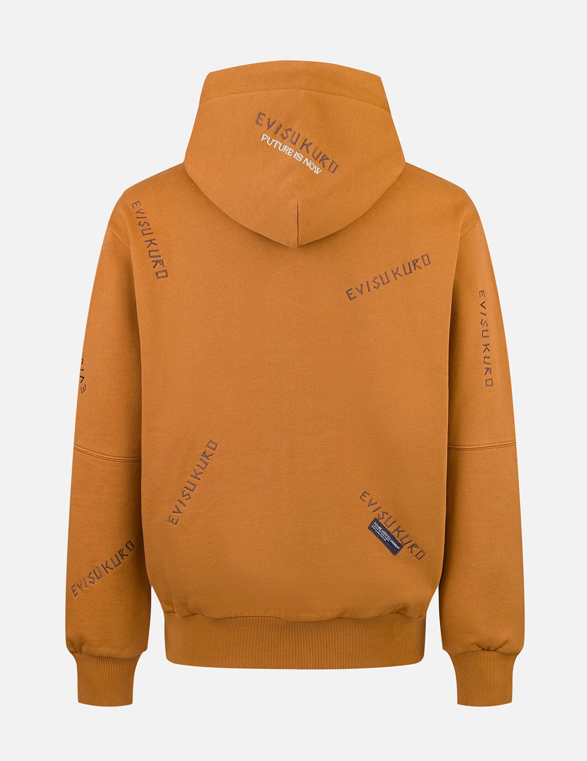 Allover Logo Embroidery Relax Fit Hoddie - 6