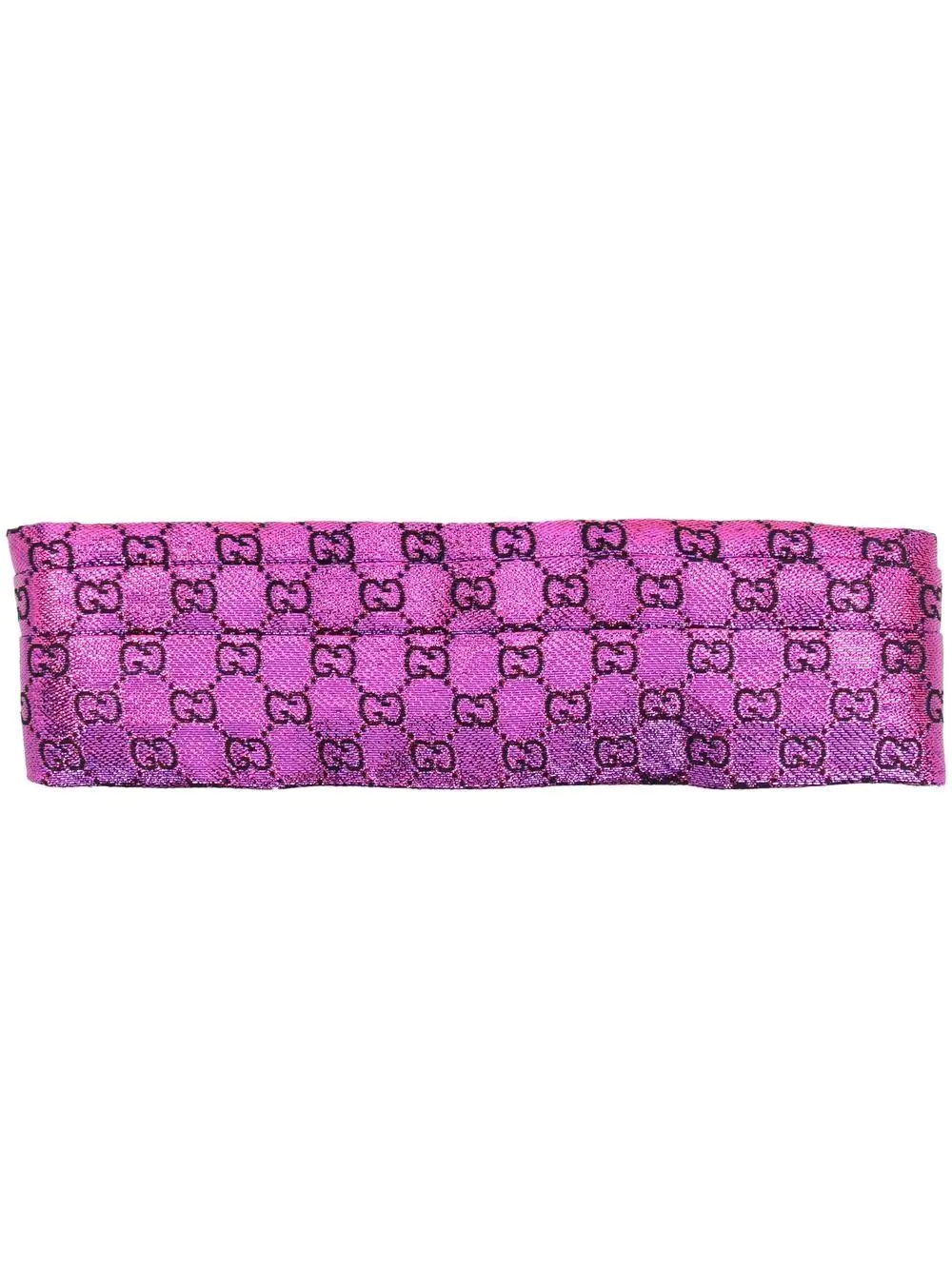 GG-print lamé headband - 1