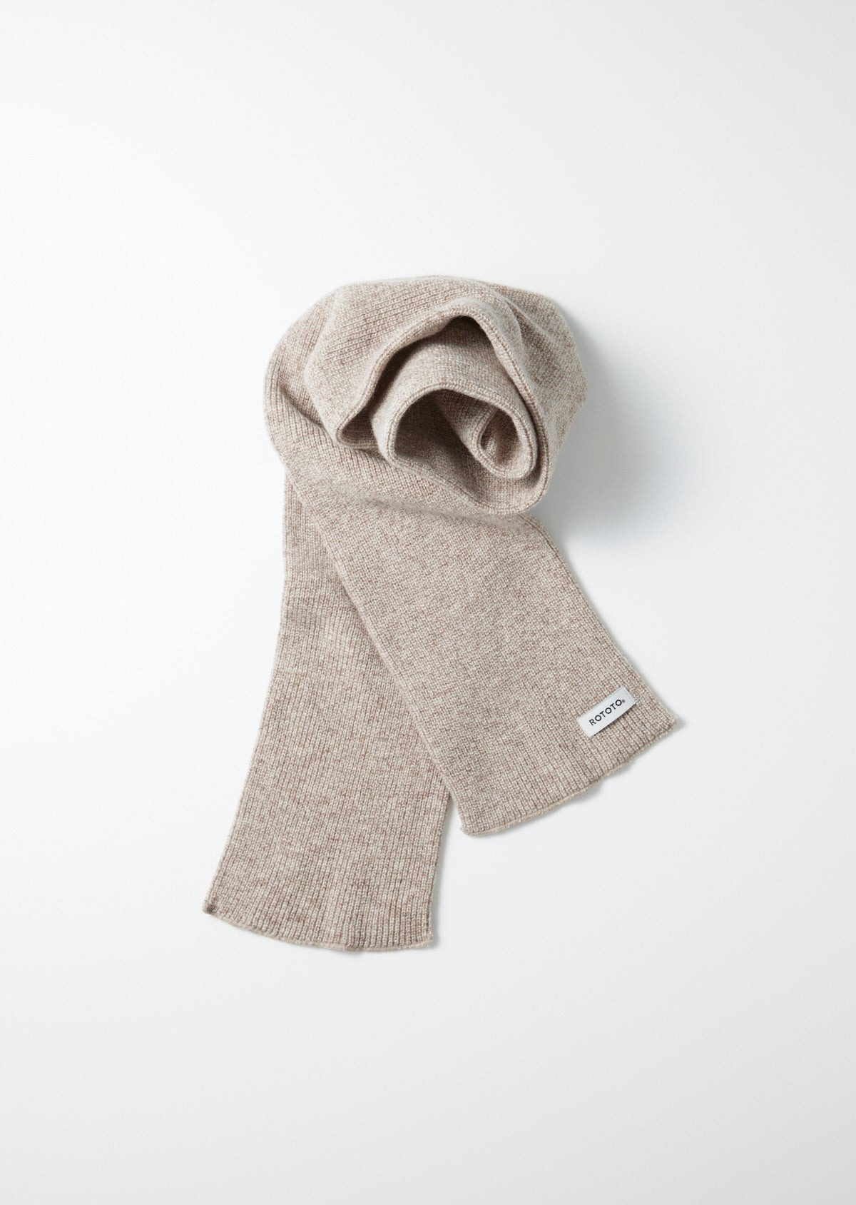 ROT-5128-BRN ROTOTO - Merino Lambswool Scarf - Brown - 1