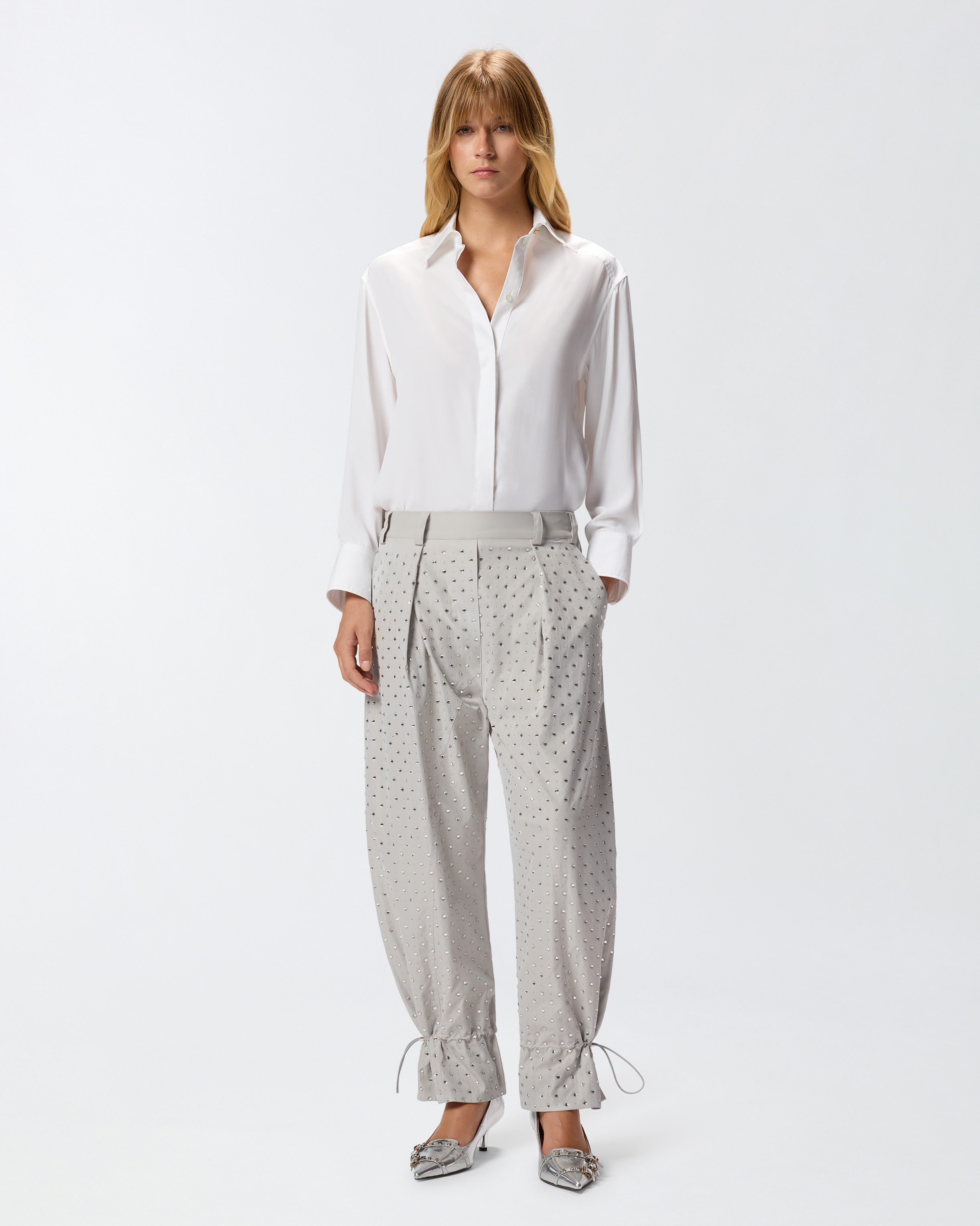 TROUSERS WITH RHINESTONES AND STUDS - 2