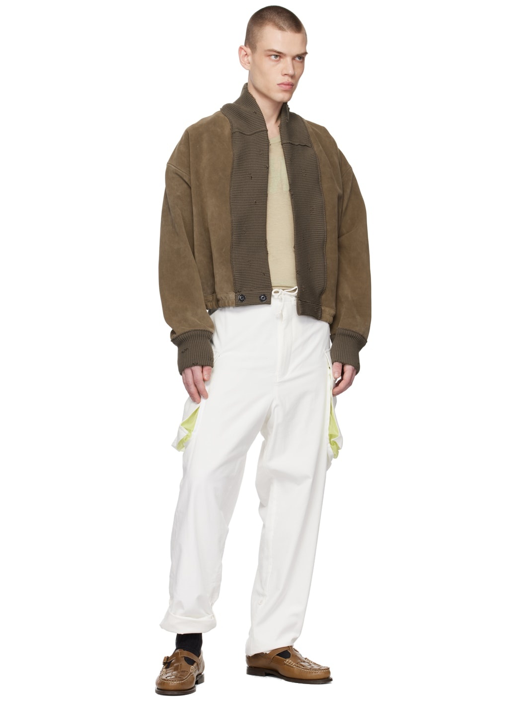 Beige Serafino T-Shirt - 5