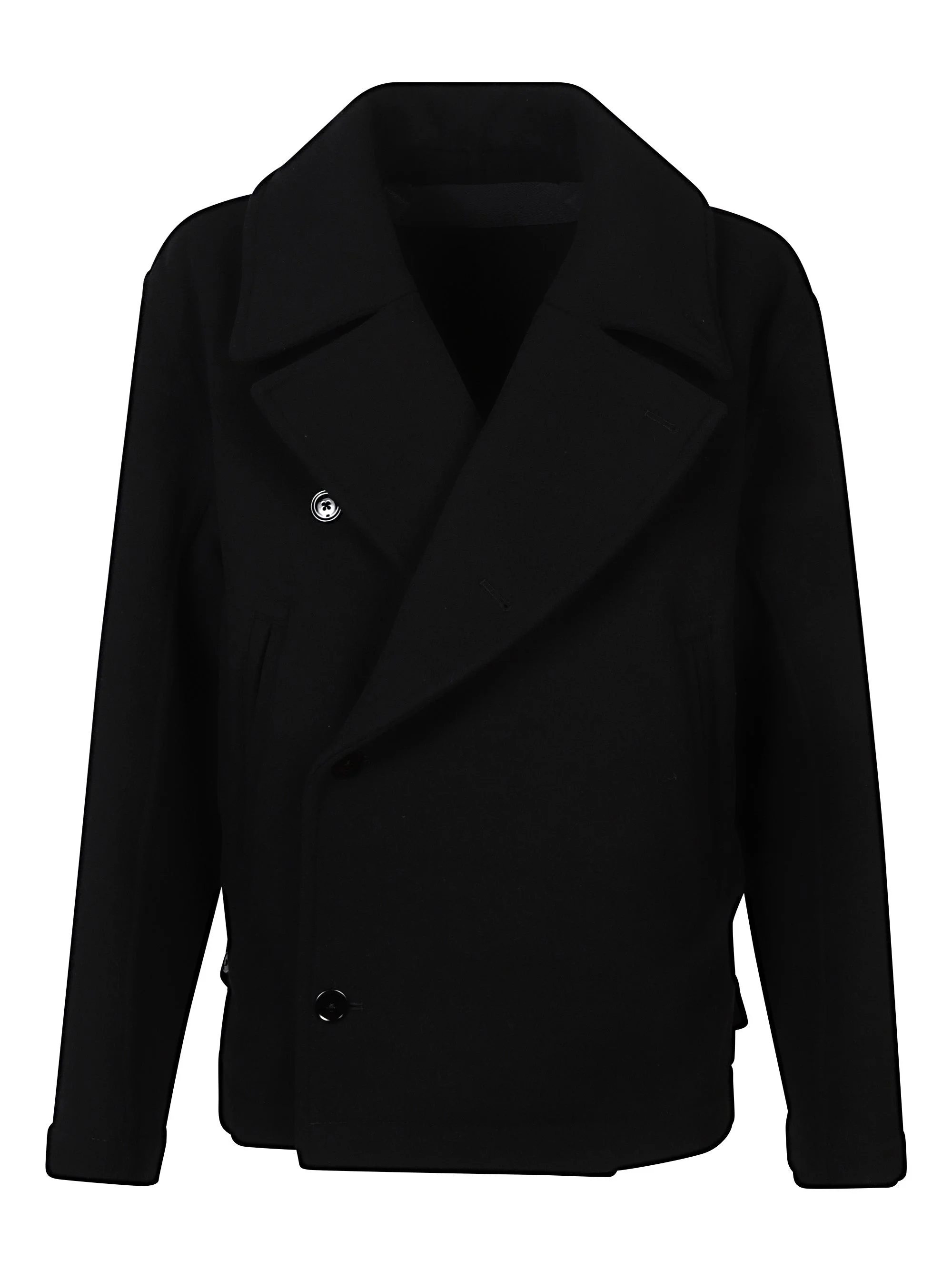 Lemaire Men Double-Breasted Pea Coat - 1