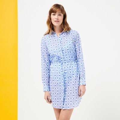 Vilebrequin Women Cotton Shirt Dress Ikat Medusa outlook