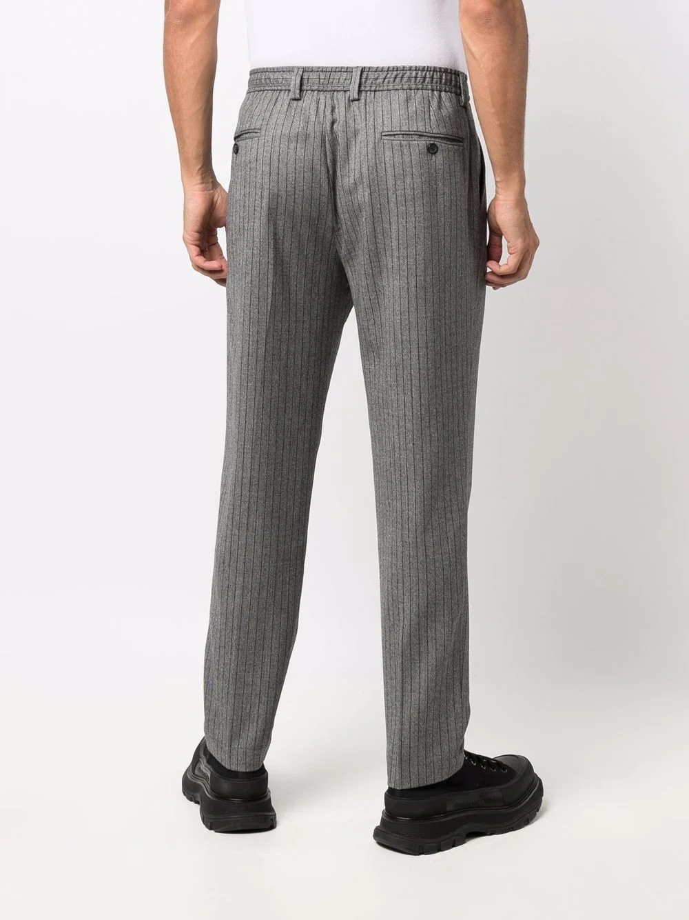 pinstriped tailored trousers - 4