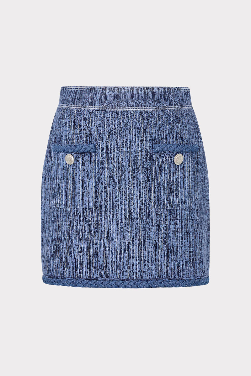 Soleil Pinstripe Knit Skirt 1