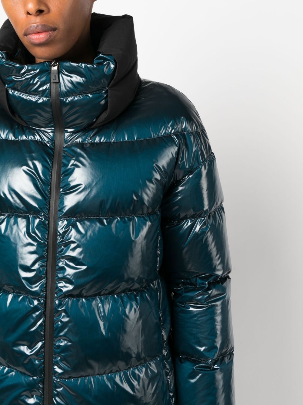 high-neck padded jacket - 5