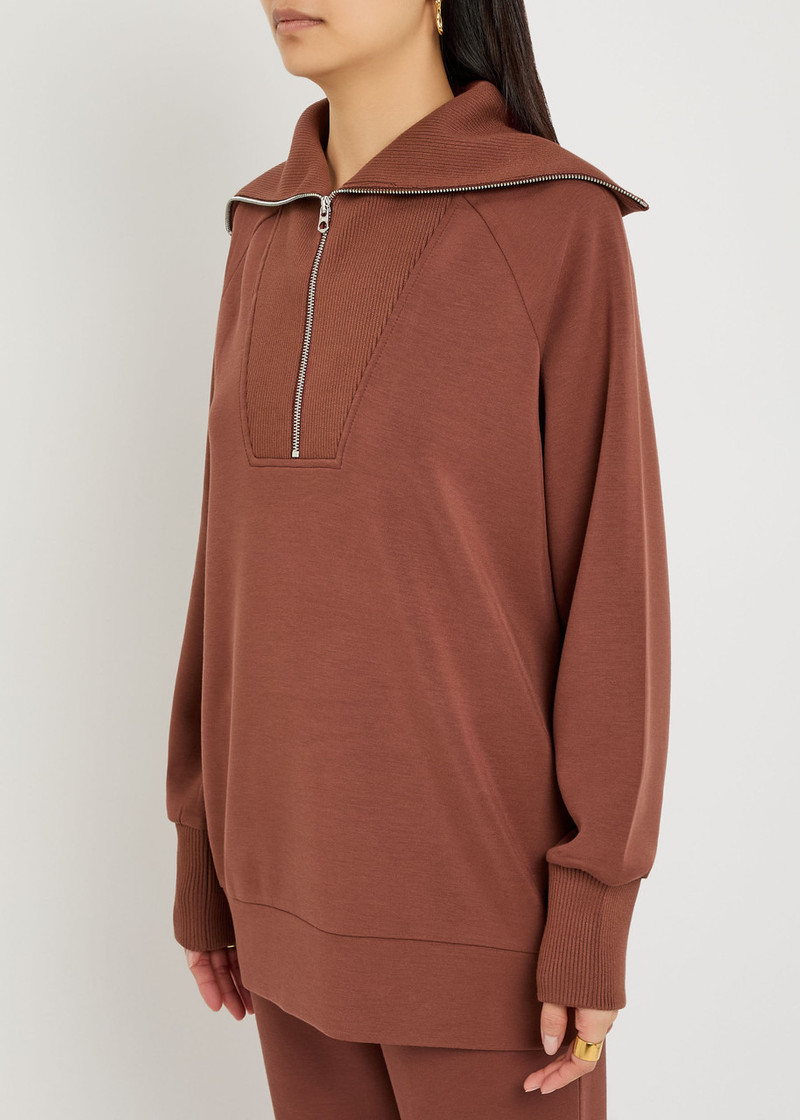 VARLEY Varley Xina Half-zip Stretch-jersey Sweatshirt outlook